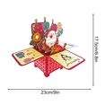 thumbnail image 3 of EGNMCR Christmas Decorations, Christmas Gifts Christmas Card Up Christmas Tree With Lights And Music Greeting Card Christmas Tree Up Christmas Card LED Light Christmas Card Greeting cards, 3 of 5