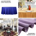thumbnail image 4 of LNGOOR 108” Wholesale Round Tablecloth Polyester Round Table Linens For Wedding Party Banquet Restaurant -  WHITE, 4 of 11