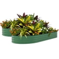 thumbnail image 4 of Galvanized Raised Garden Bed Outdoor – 10x4x1.5ft Rust-Resistant Metal Planter Box, Easy Assembly, Large Modular Raised Bed with Anti-Cut Strips for Vegetables, Flowers & Herbs – Green, 4 of 8