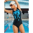thumbnail image 3 of Charmo One Piece Racerback Training Swimwear for Women Athletic Bathing Suit Swimsuit, 3 of 7