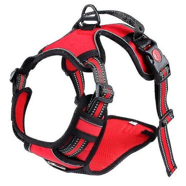 Harnais Réglable pour Chien Réfléchissant et Respirant pour Petit et Grand Harnais pour Chien Gilet pour Animaux (l)