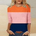 thumbnail image 2 of Pompotops T-shirt d'Été pour Femme, Mode, Ajusté, à Nouer, Col Rond, Manches Courtes, Liquidation, 2 of 5