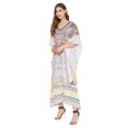 thumbnail image 4 of Robe Kaftan Longue Décontractée Ample à Manches Kimono pour Femmes Grande Taille, Tenue de Villégiature, Robe de Soirée, Fête, Été, Plage, Couvre-Maillot, 4 of 6
