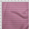 thumbnail image 4 of oneOone Rayon Fuschia Pink Fabric Geometric Dress Material Fabric Print Fabric By The Yard 56 Inch Wide, 4 of 5