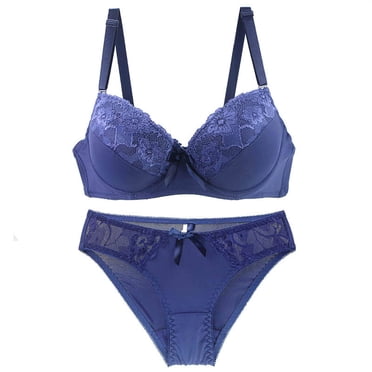 EQWLJWE Culottes pour Femmes Culottes Femmes Soutien-Gorge en Dentelle Aguichant et Culottes Été Fines Confortables Respirantes Ensemble de Lingerie de Base