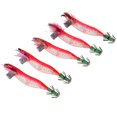 thumbnail image 2 of 5 Pieces Luminous Squid Jigs Hooks For Sleeve-fish Cuttlefish Red, 2 of 7