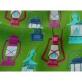 thumbnail image 5 of oneOone Viscose Jersey Green Fabric Retro Lantern Fabric For Sewing Printed Craft Fabric By The Yard 60 Inch Wide, 5 of 5