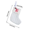 thumbnail image 3 of Fridja 8 Inch Mini Initial Christmas Stocking Monogram Embroidered Christmas Stocking White Knitted Small Christmas Stocking Decorations for Fireplace Mantle Christmas Wall, 3 of 5