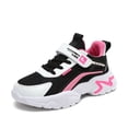 thumbnail image 3 of FAOWME Chaussures de Course Décontractées Confortables à Lacets en Maille pour Enfants Rose Vif 10.5-11 Ans, 3 of 8