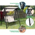 thumbnail image 3 of Topbuy Outdoor Patio Swing Loveseat Hammock Hanging Chair Beige, 3 of 8
