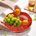 thumbnail image 1 of Decorative Serving Tray, Detachable Drainage Fruit Platter, Skull Design Snack Dish, Household Table Centerpiece, Easy-Clean Kitchenware, 1 of 6