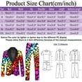 thumbnail image 3 of Ediodpoh Men Blazer Suit Male Rainbow Long Sleeve Coat and Pants Two Piece Suit Printed Button and Pockets Suit for Holiday Party Events Suits for Men Light Blue_004 M, 3 of 6