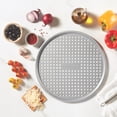 thumbnail image 2 of The Rock Wave Pizza Crisper Perforated Pan, 14.5" Diameter, Heavy Gauge Carbon Steel Construction, Non-Stick, No PFAS, No PFOA, 2 of 4