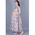 thumbnail image 3 of DWEEP SARA Robe de Maternité à Blocs Imprimés Violet et Blanc, TTG/44, 3 of 8