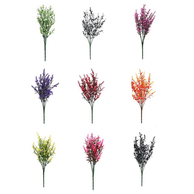 mmirethe 2x Plante Artificielle et Grand Éventail d'Utilisations pour Tout Espace Réaliste Rouge 1ensemble