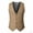 Khaki, variant on TIMIFIS Black Men's Classic Dress Vest Waistcoat Formal Business Wedding Prom Tuxedo Suit Slim Casual V Neck Button Down Vest Jacket with Pocket