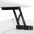 thumbnail image 2 of Yaheetech Table Basse Moderne à Plateau Relevable avec Compartiment Caché et Rangement pour Salon, Blanc, 2 of 7