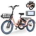thumbnail image 1 of MOONCOOL TK1 Folding Electric Tricycle, 750W Motor 48V Foldable Ebike Electric Trike for Adults, 20" Fat Tire 3 Wheel Electric Bicycle with Front & Rear Baskets, 1 of 6