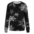 thumbnail image 4 of EGNMCR Sweatshirt Mode de Noël Pull-Over à Col Rond Imprimé pour Femmes Manches Longues Blouse Confortable Sweatshirt, 4 of 5