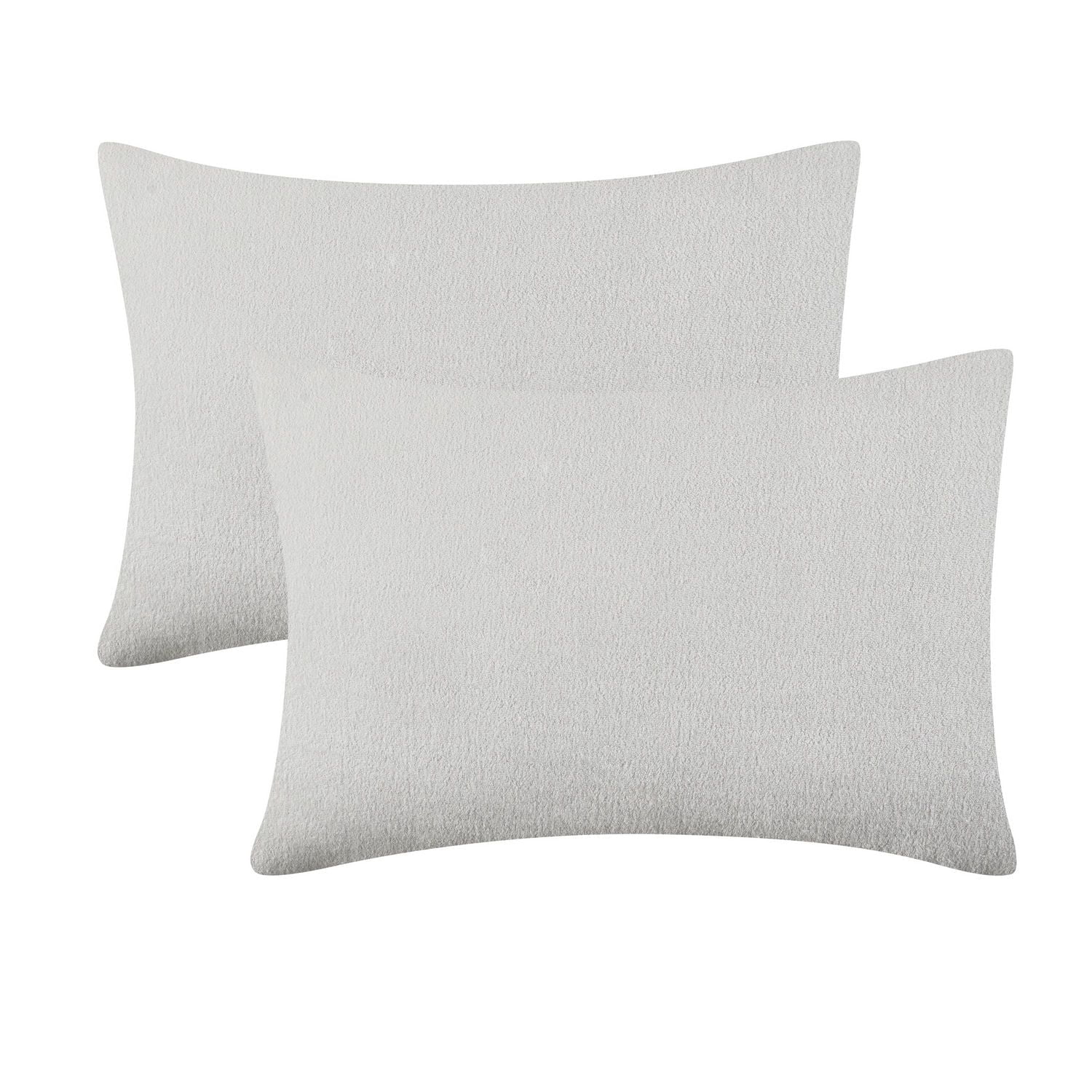 2 taies d'oreiller Gris Pale en Cotton de Beco Home