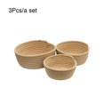 thumbnail image 1 of ziyahi 3 Pieces/Set Storage Basket Washable Cotton Pieces/Set Acrylic Braided Replacement Living Room Sundries Makeup Container Organizer Khaki, 1 of 9
