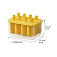 thumbnail image 3 of Suncoda Ice Cream Mold, Silica Gel Ice Tray Film with 22-Cell Ice Box with Lid Food-Grade Ice Maker Home Ice-Cream Popsicle, 3 of 4