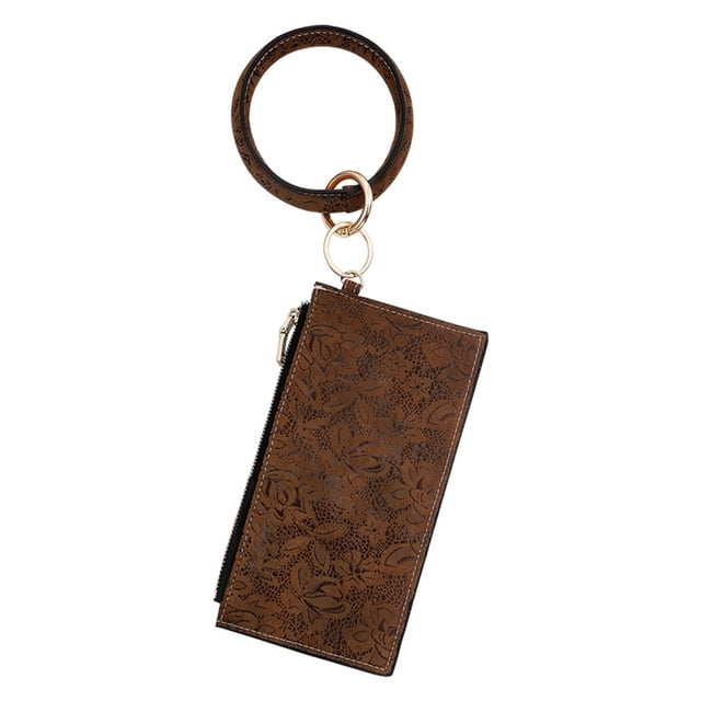 Bangcool Pochette Sac Décontracté Simple Portable Porte-Monnaie Pochette Portefeuille avec Dragonne Porte-Clés