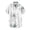 White, variant on Tauxra Men's Short Sleeve Button Down Shirts Casual Print Shirts for Men Summer Beach Hawaii Shirt Lightweight Polyester Tops