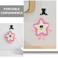 thumbnail image 3 of Luxshiny 2Pack Hand Towels With Hanging Loops Pale Yellow With Pink Edges For Travel, 3 of 8