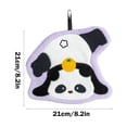 thumbnail image 2 of Kitchen Hand Towels 8.6 in x 7.8 in Black Polyester Absorbent Drying Towel with Cute Panda Design Hangable for Holiday Gift, 2 of 6
