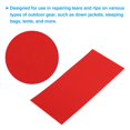 thumbnail image 3 of Unique Bargains Down Jacket Repair Patch 4' x 8', 2 Pack Self Adhesive Nylon Fabric Patch, Red, 3 of 5
