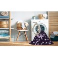 thumbnail image 2 of Ahgly Company Tapis d'Intérieur Ronds Lavables à la Machine, Style Transitionnel, Violet Sauge Buisson Violet, Tapis de Zone, 7 Pieds Rond, 2 of 7