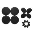 thumbnail image 3 of 16Pcs/Box Hot Spa Black Basalt Circle Oval Shape Stone Essential Oil Volcanic Massage, 3 of 14