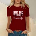 thumbnail image 2 of Pompotops Hauts de Mode pour Femmes T-Shirts Imprimés Amusants Décontractés Blouse Chemise Imprimée, 2 of 5