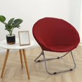 thumbnail image 3 of Housse de Chaise Soucoupe, Housse Extensible en Polyester pour Chaise Lune, pour Adultes Rouge Foncé, 3 of 8