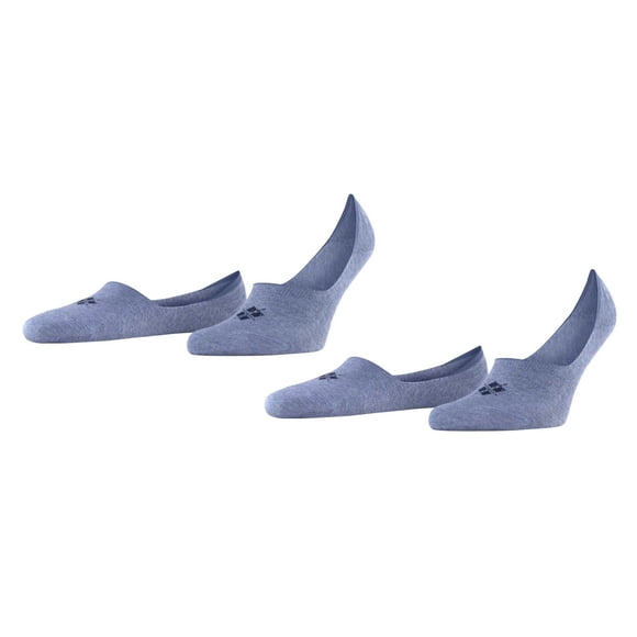 Burlington Men's Socks, 2-pack - Everyday IN, Anti-Slip Heel, Solid Color Blue 43-44 (8.5-9.5 UK)