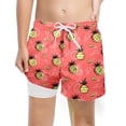 thumbnail image 3 of Huanglei Maillot de Bain Garçon avec Doublure de Compression pour Tout-Petit, 8 Ans, 3 of 3