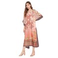 thumbnail image 3 of Robe Kaftan Longue Décontractée Ample à Manches Kimono pour Femmes Grande Taille, Tenue de Villégiature, Robe de Soirée, Fête, Été, Plage, Couvre-Maillot, 3 of 6