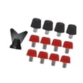 thumbnail image 4 of Lipstore 12 Pcs Crampons de Chaussures de Soccer, Crampons de Chaussures de Rugby M6 à Vis Filetée Crampons de Bottes de Soccer Crampons de Bottes de Soccer pour Espadrilles Athlétiques Noir 11mm Rouge 8mm, 4 of 8