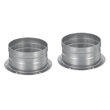 Unique Bargains Bride de Raccord de Conduit de 4 Pouces en Métal, Bride de Tuyau d'Échappement pour Tuyau Droit, Lot de 2