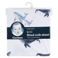 thumbnail image 4 of Gerber Infant Knit Crib Sheet Whales, 4 of 4