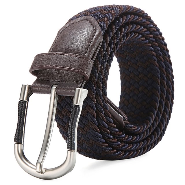 Ceinture de Taille Tissée Élastique Décontractée Simple Ceinture Tressée Ceinture de Robe pour Femmes Hommes