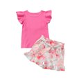 thumbnail image 2 of FOCUSNORM Ensemble de Vêtements 2PCS pour Bébé Fille + Ensemble de Shorts à Imprimé Floral, 2 of 10