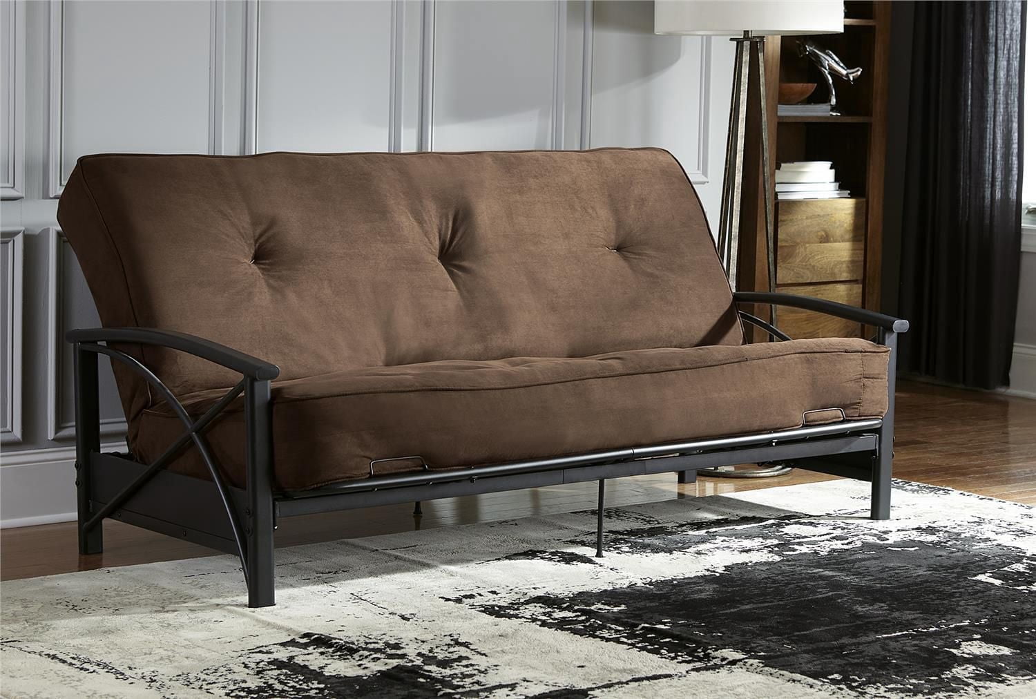 Matelas de Futon de 8 po en Microfibre avec ressorts de DHP