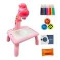 thumbnail image 1 of Drawing Table LED Educational Toys Children Painting Board for Kids Pink Giraffe, 1 of 8