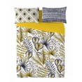 thumbnail image 1 of Gouchee Home Tel Aviv Queen 3-Piece Duvet Cover Set – Tropical Leaf Print Bedding, Reversible Mint Green Cotton, 1 of 2