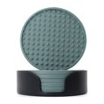 thumbnail image 2 of tredstone Portable Silicone Drink Coasters With Holder Convenient And Durable Accessory Convenient Misty Blue, 2 of 6