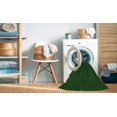 thumbnail image 2 of Ahgly Company Tapis d'Intérieur Lavables à la Machine, Carrés, Transitionnels, Verts, Tapis de Zone, 7 Pieds Carré, 2 of 7