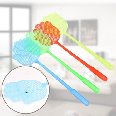 4 Pcs Swatters Efficace Flexible PP à Main Long Manche Piège à Mouches Swatter Fournitures Ménagères