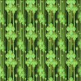 thumbnail image 1 of Ahgly Company Machine Washable Indoor Square Transitional Green Area Rugs, 4' Square, 1 of 7